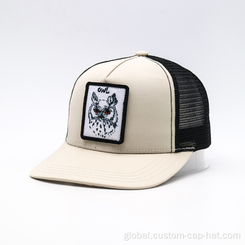 China Custom 5 Panels Trucker Caps Hats Supplier